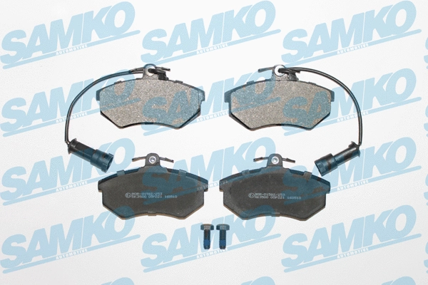 5SP221 SAMKO Комплект тормозных колодок, дисковый тормоз (фото 1)