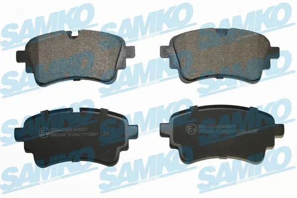 5SP2247 SAMKO Комплект тормозных колодок, дисковый тормоз (фото 1)