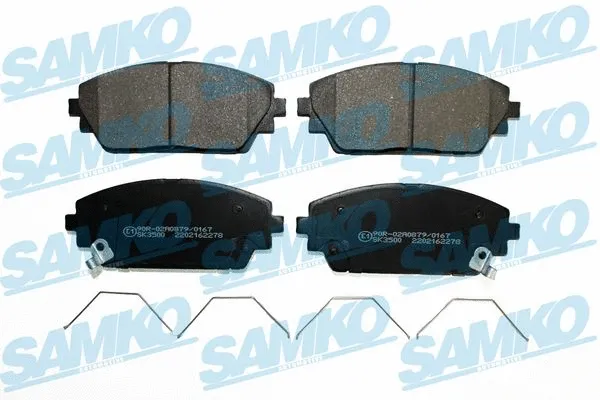 5SP2278 SAMKO Комплект тормозных колодок, дисковый тормоз (фото 1)