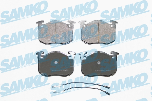 5SP228 SAMKO Комплект тормозных колодок, дисковый тормоз (фото 1)