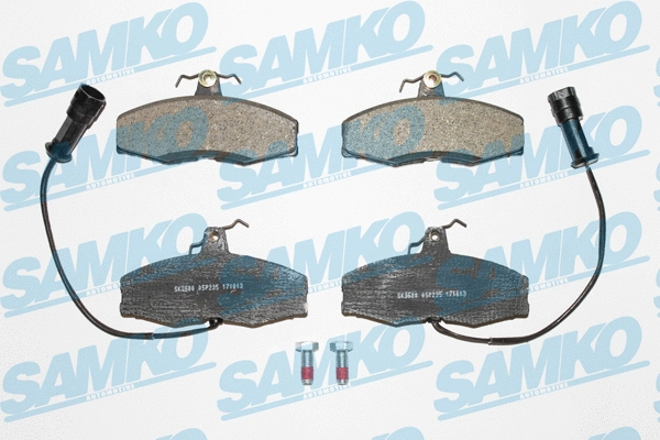 5SP235 SAMKO Комплект тормозных колодок, дисковый тормоз (фото 1)