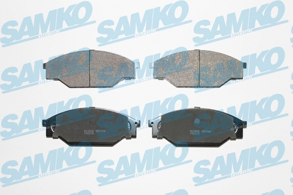 5SP266 SAMKO Комплект тормозных колодок, дисковый тормоз (фото 1)
