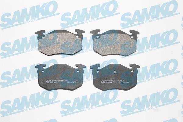 5SP275 SAMKO Комплект тормозных колодок, дисковый тормоз (фото 1)