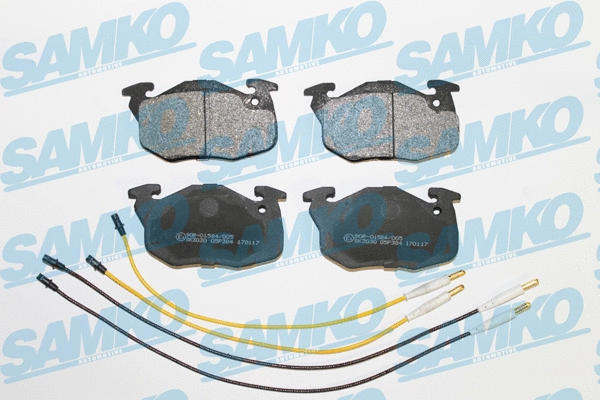 5SP384 SAMKO Комплект тормозных колодок, дисковый тормоз (фото 1)