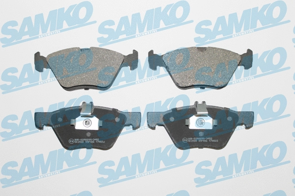 5SP406 SAMKO Комплект тормозных колодок, дисковый тормоз (фото 1)