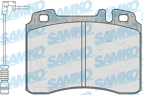 5SP423A SAMKO Комплект тормозных колодок, дисковый тормоз (фото 1)