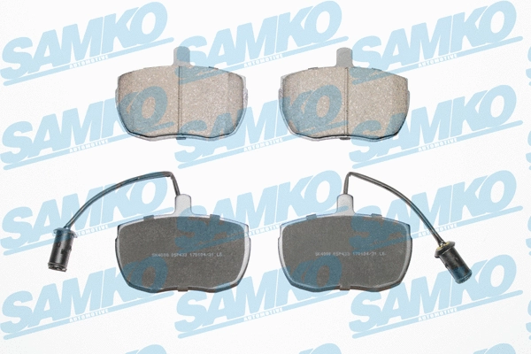 5SP433 SAMKO Комплект тормозных колодок, дисковый тормоз (фото 1)
