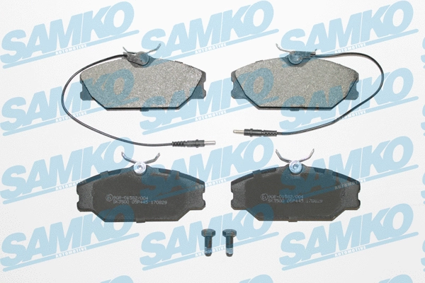 5SP445 SAMKO Комплект тормозных колодок, дисковый тормоз (фото 1)
