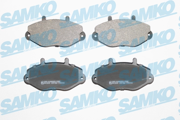 5SP482 SAMKO Комплект тормозных колодок, дисковый тормоз (фото 1)