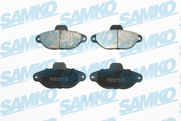 5SP483 SAMKO Комплект тормозных колодок, дисковый тормоз (фото 1)