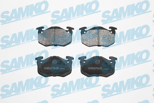 5SP484 SAMKO Комплект тормозных колодок, дисковый тормоз (фото 1)