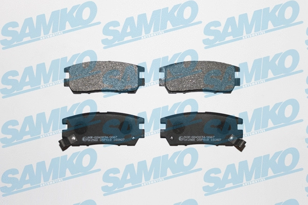 5SP518 SAMKO Комплект тормозных колодок, дисковый тормоз (фото 1)