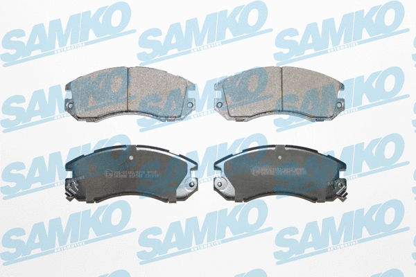 5SP546 SAMKO Комплект тормозных колодок, дисковый тормоз (фото 1)