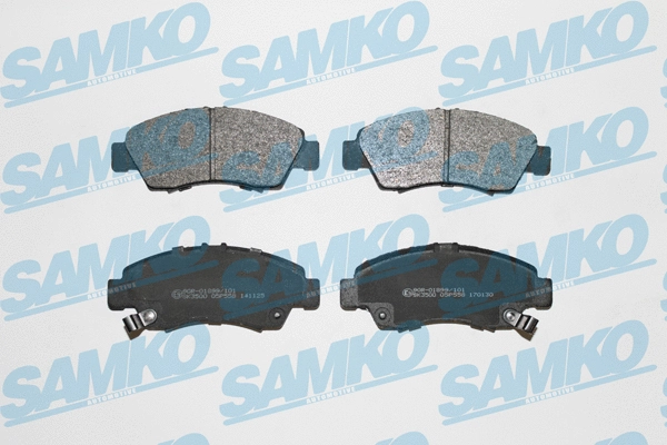 5SP558 SAMKO Комплект тормозных колодок, дисковый тормоз (фото 1)