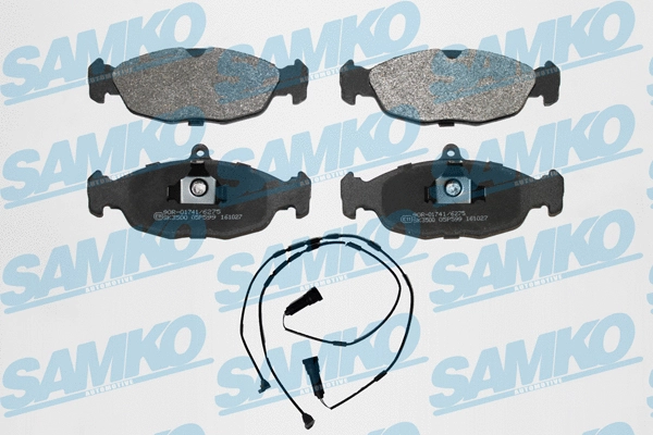 5SP599A SAMKO Комплект тормозных колодок, дисковый тормоз (фото 1)