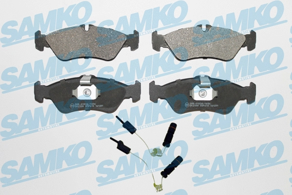 5SP610A SAMKO Комплект тормозных колодок, дисковый тормоз (фото 1)