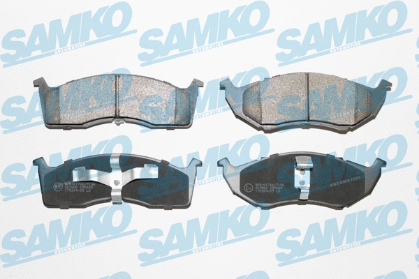 5SP629 SAMKO Комплект тормозных колодок, дисковый тормоз (фото 1)
