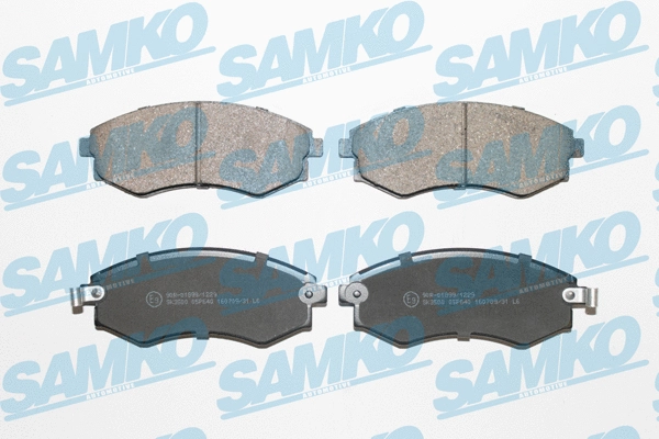 5SP640 SAMKO Комплект тормозных колодок, дисковый тормоз (фото 1)