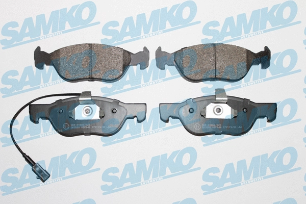 5SP646 SAMKO Комплект тормозных колодок, дисковый тормоз (фото 1)
