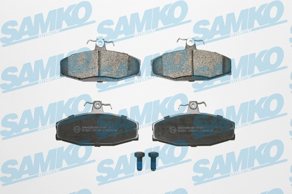 5SP651 SAMKO Комплект тормозных колодок, дисковый тормоз (фото 1)