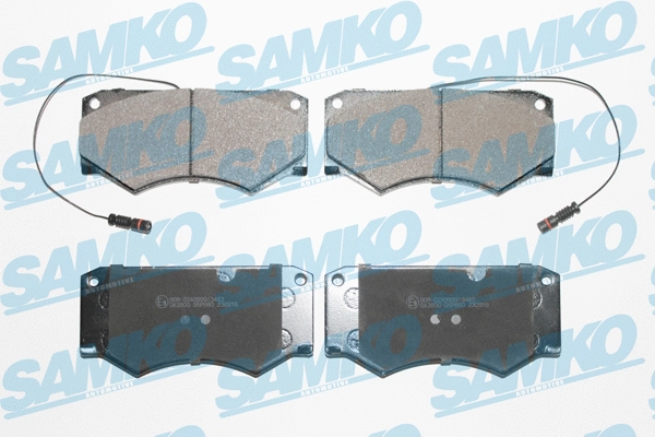 5SP660 SAMKO Комплект тормозных колодок, дисковый тормоз (фото 1)