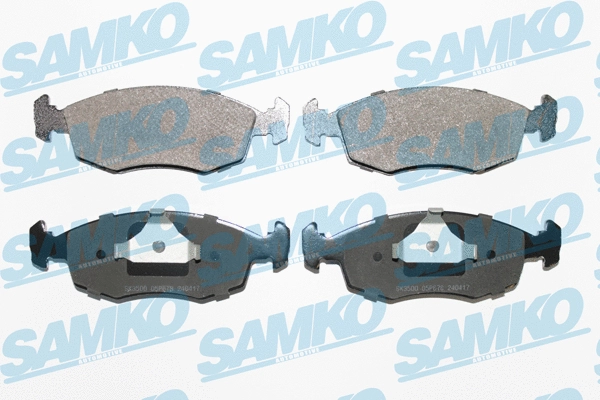 5SP678 SAMKO Комплект тормозных колодок, дисковый тормоз (фото 1)