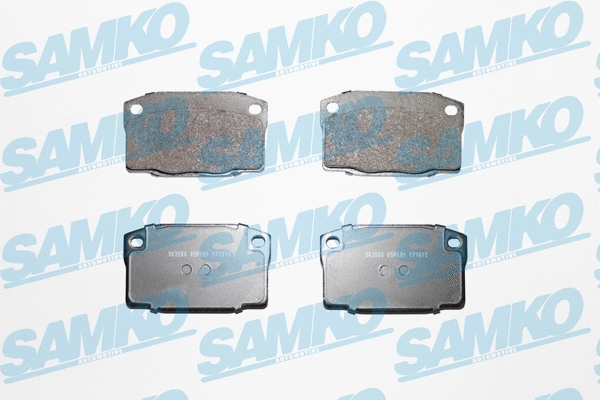 5SP681 SAMKO Комплект тормозных колодок, дисковый тормоз (фото 1)
