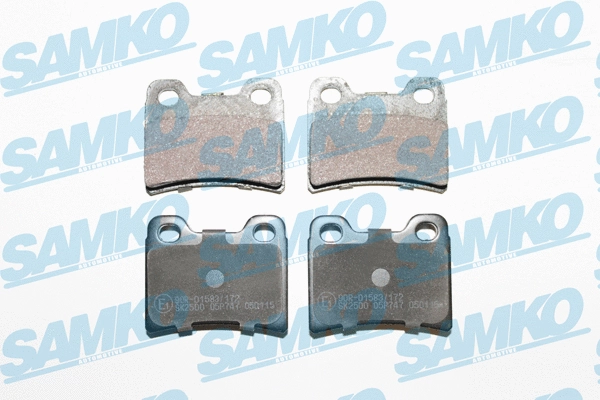 5SP747 SAMKO Комплект тормозных колодок, дисковый тормоз (фото 1)