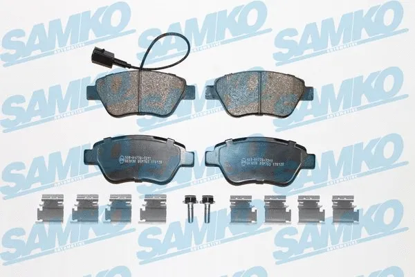 5SP763K SAMKO Комплект тормозных колодок, дисковый тормоз (фото 1)