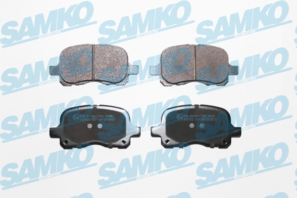 5SP768 SAMKO Комплект тормозных колодок, дисковый тормоз (фото 1)
