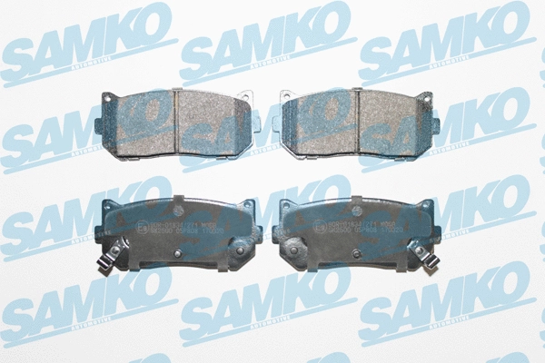 5SP808 SAMKO Комплект тормозных колодок, дисковый тормоз (фото 1)