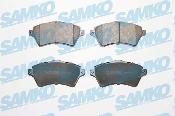 5SP833 SAMKO Комплект тормозных колодок, дисковый тормоз (фото 1)