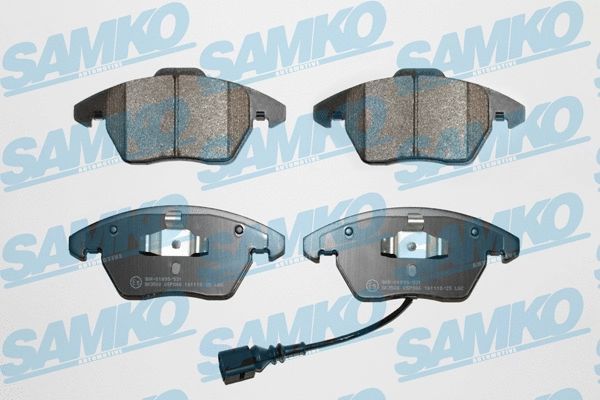 5SP866 SAMKO Комплект тормозных колодок, дисковый тормоз (фото 1)