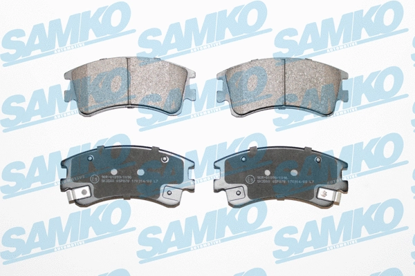5SP878 SAMKO Комплект тормозных колодок, дисковый тормоз (фото 1)