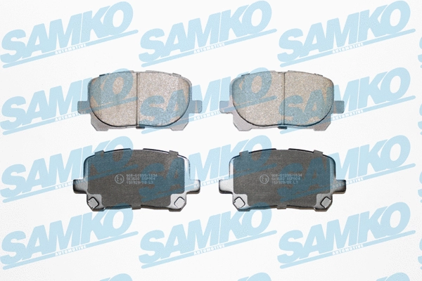 5SP904 SAMKO Комплект тормозных колодок, дисковый тормоз (фото 1)
