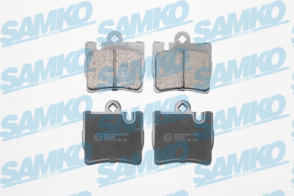 5SP905 SAMKO Комплект тормозных колодок, дисковый тормоз (фото 1)