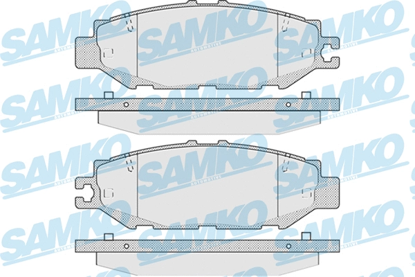 5SP939 SAMKO Комплект тормозных колодок, дисковый тормоз (фото 1)