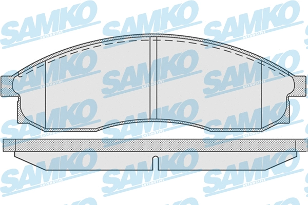 5SP942 SAMKO Комплект тормозных колодок, дисковый тормоз (фото 1)