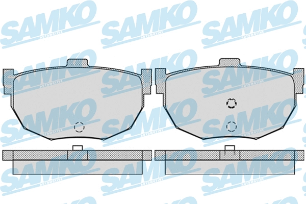 5SP960 SAMKO Комплект тормозных колодок, дисковый тормоз (фото 1)