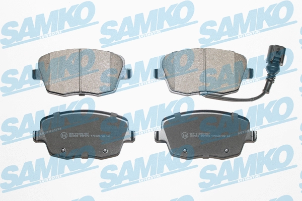 5SP973 SAMKO Комплект тормозных колодок, дисковый тормоз (фото 1)