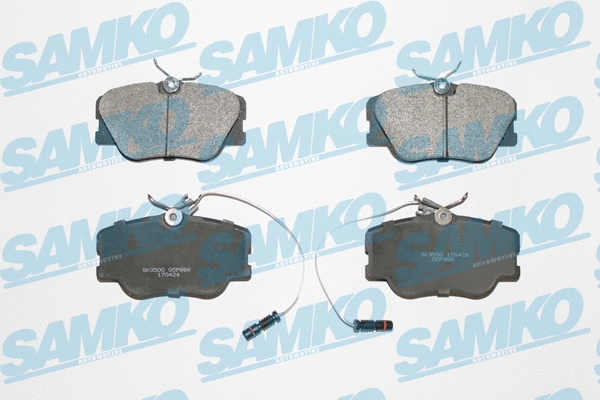 5SP986 SAMKO Комплект тормозных колодок, дисковый тормоз (фото 1)