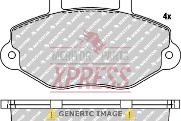 MDP701 MERITOR Комплект тормозных колодок, дисковый тормоз (фото 1)