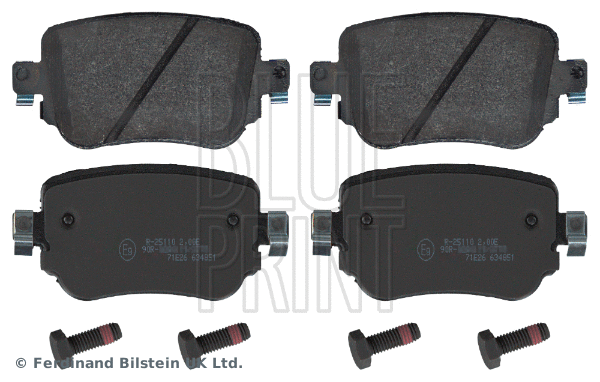 ADV184250 BLUE PRINT Комплект тормозных колодок, дисковый тормоз (фото 1)