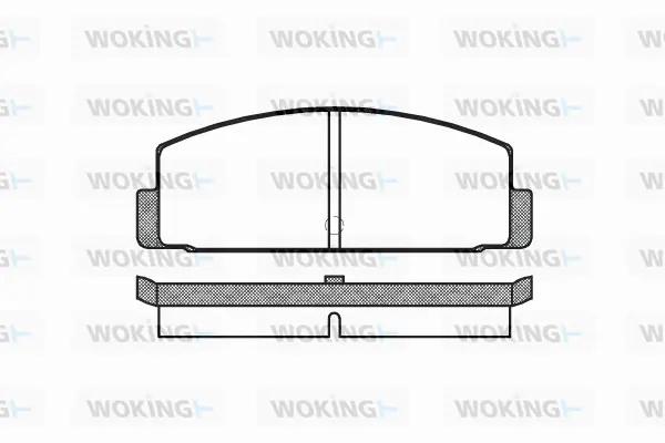 P0003.00 WOKING Комплект тормозных колодок, дисковый тормоз (фото 1)