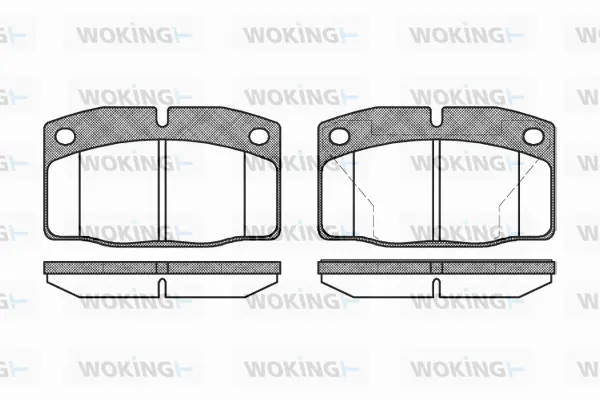 P0013.40 WOKING Комплект тормозных колодок, дисковый тормоз (фото 1)