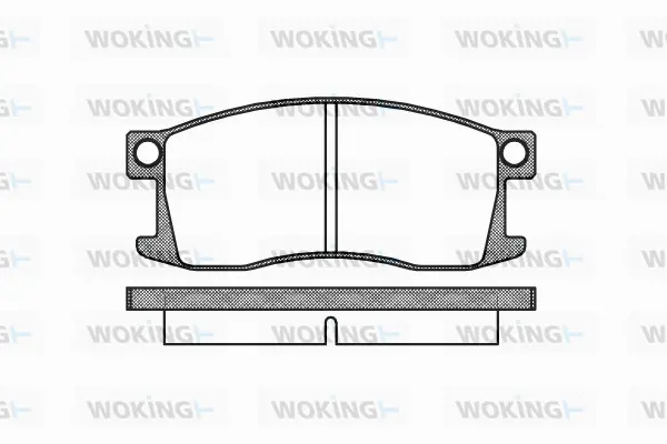 P0103.00 WOKING Комплект тормозных колодок, дисковый тормоз (фото 1)