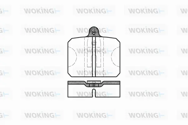 P0183.10 WOKING Комплект тормозных колодок, дисковый тормоз (фото 1)