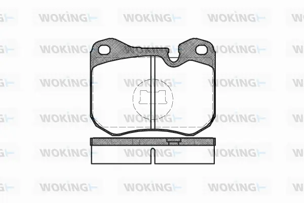 P0313.00 WOKING Комплект тормозных колодок, дисковый тормоз (фото 1)