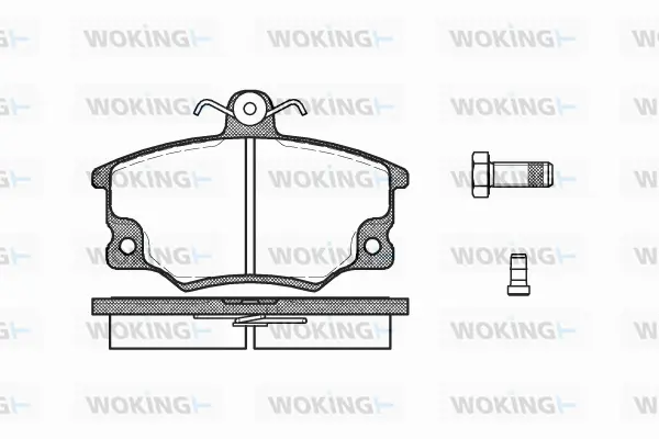 P0463.62 WOKING Комплект тормозных колодок, дисковый тормоз (фото 1)