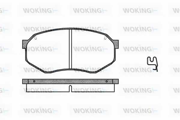 P0483.14 WOKING Комплект тормозных колодок, дисковый тормоз (фото 1)